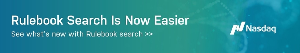 Nasdaq Rulebook Search Banner